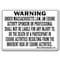 Signmission 14 in Height, Vinyl, 14" x 10", WS-D-1014-Massachusetts WS-D-1014-Massachusetts - alternate 1